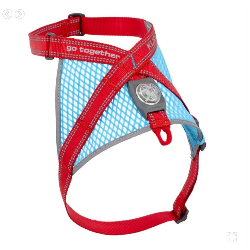 Kurgo Size M On-Trail Run-Lite‎ Adjustable Harness Dog Vest Red Blue New